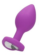 Diamond Heart Butt Plug - Regular - Purple Diamond Heart Butt Plug - Regular - Purple