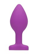 Diamond Heart Butt Plug - Regular - Purple Diamond Heart Butt Plug - Regular - Purple