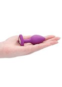 Diamond Heart Butt Plug - Regular - Purple Diamond Heart Butt Plug - Regular - Purple
