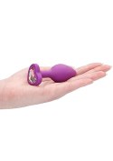 Diamond Heart Butt Plug - Regular - Purple Diamond Heart Butt Plug - Regular - Purple