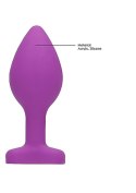 Diamond Heart Butt Plug - Regular - Purple Diamond Heart Butt Plug - Regular - Purple