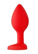 Diamond Heart Butt Plug - Regular - Red Diamond Heart Butt Plug - Regular - Red