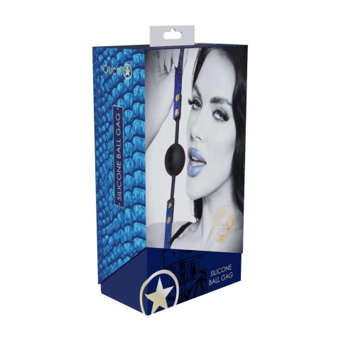 Florence Collection - Silicone Ball Gag - Blue Florence Collection - Silicone Ball Gag - Blue