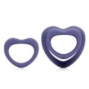 Heart Cockring Set - Violet Storm Heart Cockring Set - Violet Storm