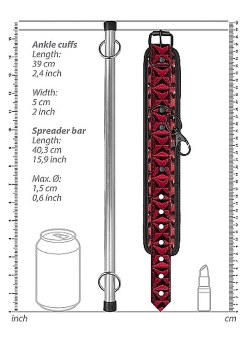 Luxury Spreader Bar - Burgundy Luxury Spreader Bar - Burgundy