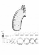Model 03 - Chastity - 4.5"" - Cock Cage - Transparent Model 03 - Chastity - 4.5"" - Cock Cage - Transparent