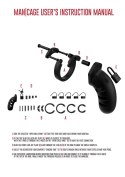Model 21 - Chastity - 4.5"""" - Silicone Cock Cage - Black Model 21 - Chastity - 4.5"""" - Silicone Cock Cage - Black