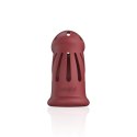Model 28 - Ultra Soft Silicone Chastity Cage - Red Model 28 - Ultra Soft Silicone Chastity Cage - Red