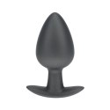 Smooth Silicone Anal Plug - Large - 3.5" / 8,9 cm - Gunmetal Smooth Silicone Anal Plug - Large - 3.5" / 8,9 cm - Gunmetal