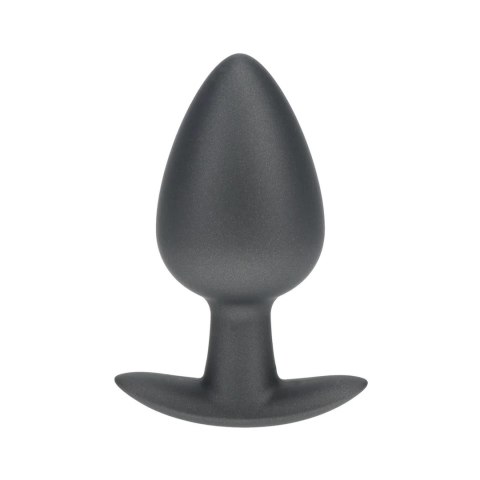 Smooth Silicone Anal Plug - Large - 3.5" / 8,9 cm - Gunmetal Smooth Silicone Anal Plug - Large - 3.5" / 8,9 cm - Gunmetal