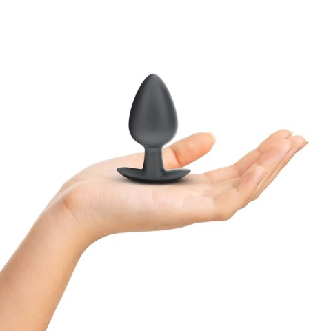 Smooth Silicone Anal Plug - Large - 3.5" / 8,9 cm - Gunmetal Smooth Silicone Anal Plug - Large - 3.5" / 8,9 cm - Gunmetal