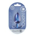 Smooth Silicone Anal Plug - Large - 3.5" / 8,9 cm - Metallic Blue Smooth Silicone Anal Plug - Large - 3.5" / 8,9 cm - Metallic Blue