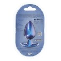 Smooth Silicone Anal Plug - Large - 3.5" / 8,9 cm - Metallic Blue Smooth Silicone Anal Plug - Large - 3.5" / 8,9 cm - Metallic Blue