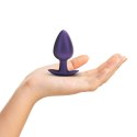 Smooth Silicone Anal Plug - Large - 3.5" / 8,9 cm - Metallic Purple Smooth Silicone Anal Plug - Large - 3.5" / 8,9 cm - Metallic Purple