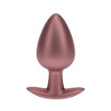 Smooth Silicone Anal Plug - Large - 3.5" / 8,9 cm - Rose Gold Smooth Silicone Anal Plug - Large - 3.5" / 8,9 cm - Rose Gold