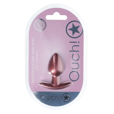 Smooth Silicone Anal Plug - Small - 2.6 / 6,5 cm - Rose Gold Smooth Silicone Anal Plug - Small - 2.6 / 6,5 cm - Rose Gold
