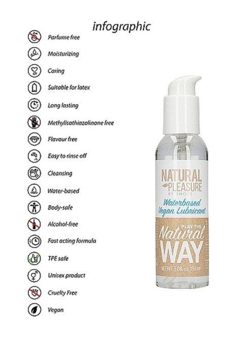 Waterbased Vegan Lubricant - 150 ml Waterbased Vegan Lubricant - 150 ml