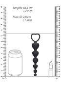 Anal Heart Beads - Black Anal Heart Beads - Black
