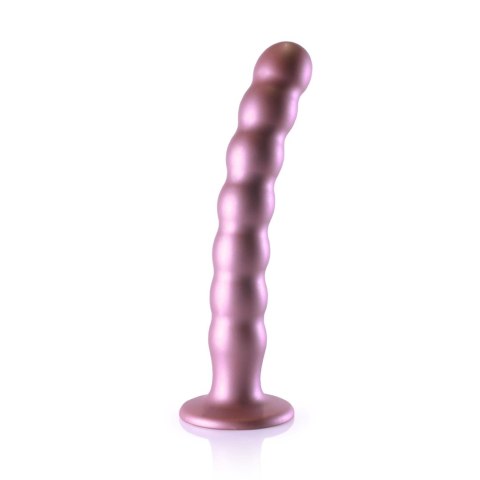 Beaded G-Spot Dildo - 8'' / 20,5 cm - Rose Gold Beaded G-Spot Dildo - 8'' / 20,5 cm - Rose Gold