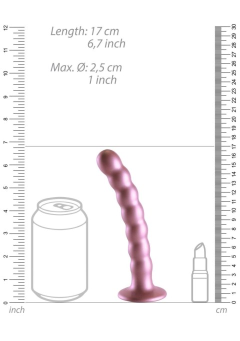 Beaded Silicone G-Spot Dildo - 6,5'' / 16,5 cm Beaded Silicone G-Spot Dildo - 6,5'' / 16,5 cm