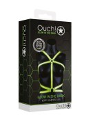 Body Harness - Glow in the Dark - Neon Green/Black - L/XL Body Harness - Glow in the Dark - Neon Green/Black - L/XL