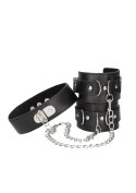 Bonded Leather Collar With Hand Cuffs Bonded Leather Collar With Hand Cuffs