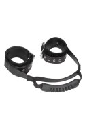 Bonded Leather Hand Cuffs With Handle Bonded Leather Hand Cuffs With Handle
