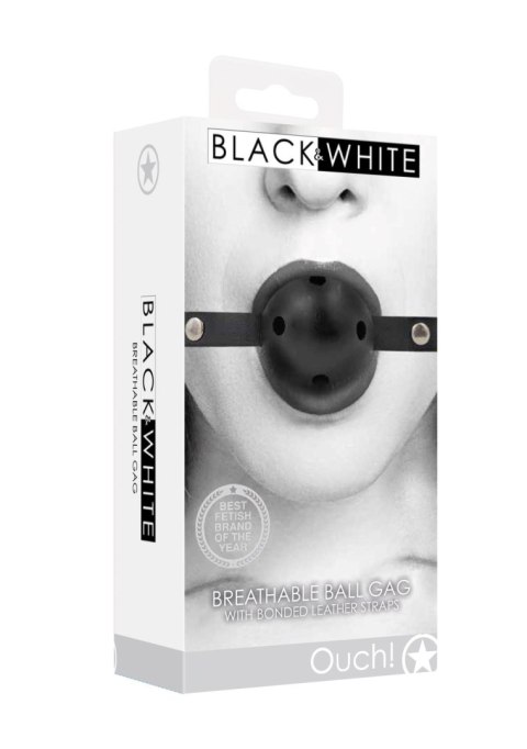 Breathable Ball Gag - With Bonded Leather Straps Breathable Ball Gag - With Bonded Leather Straps