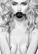 Breathable Ball Gag With Nipple Clamps Breathable Ball Gag With Nipple Clamps