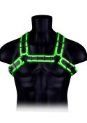 Buckle Bulldog Harness - GitD - Neon Green/Black - S/M Buckle Bulldog Harness - GitD - Neon Green/Black - S/M