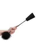 Ouch! Crop With Feather - Black Ouch! Crop With Feather - Black