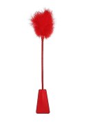 Ouch! Crop With Feather - Red Ouch! Crop With Feather - Red