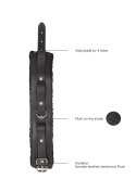 Plush Bonded Leather Ankle Cuffs - With Adjustable Straps Plush Bonded Leather Ankle Cuffs - With Adjustable Straps