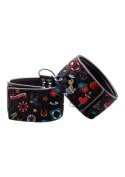 Printed Ankle Cuffs - Old School Tattoo Style - Black Printed Ankle Cuffs - Old School Tattoo Style - Black