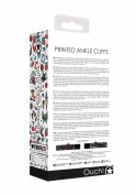 Printed Ankle Cuffs - Old School Tattoo Style - Black Printed Ankle Cuffs - Old School Tattoo Style - Black