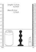 Silicone Beaded Diamond Butt Plug - Black Silicone Beaded Diamond Butt Plug - Black