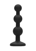 Silicone Beaded Diamond Butt Plug - Black Silicone Beaded Diamond Butt Plug - Black