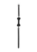 Silicone Bone Gag - With Adjustable Bonded Leather Straps Silicone Bone Gag - With Adjustable Bonded Leather Straps