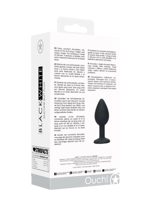 Silicone Butt Plug with Removable Jewel Silicone Butt Plug with Removable Jewel