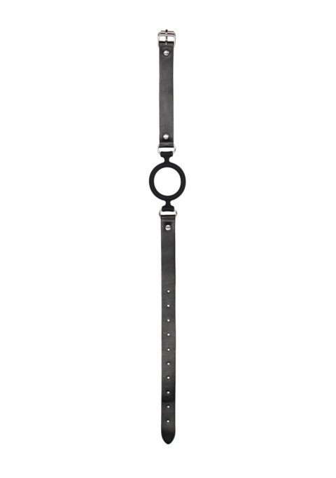 Silicone Ring Gag - With Adjustable Bonded Leather Straps Silicone Ring Gag - With Adjustable Bonded Leather Straps