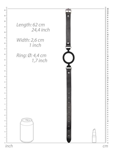 Silicone Ring Gag - With Adjustable Bonded Leather Straps Silicone Ring Gag - With Adjustable Bonded Leather Straps