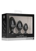 Swirled Butt Plug Set - Black Swirled Butt Plug Set - Black