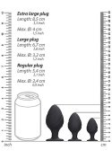 Swirled Butt Plug Set - Black Swirled Butt Plug Set - Black