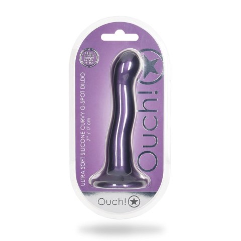 Ultra Soft Silicone Curvy G-Spot Dildo - 7'' / 17 cm Ultra Soft Silicone Curvy G-Spot Dildo - 7'' / 17 cm