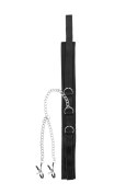 Velcro Collar With Nipple Clamps - With Adjustable Straps Velcro Collar With Nipple Clamps - With Adjustable Straps