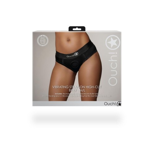 Vibrating Strap-on High-cut Brief - M/L Vibrating Strap-on High-cut Brief - M/L