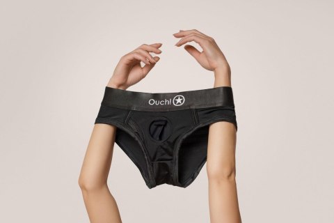 Vibrating Strap-on High-cut Brief - M/L Vibrating Strap-on High-cut Brief - M/L