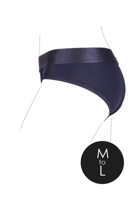 Vibrating Strap-on High-cut Brief - M/L Vibrating Strap-on High-cut Brief - M/L