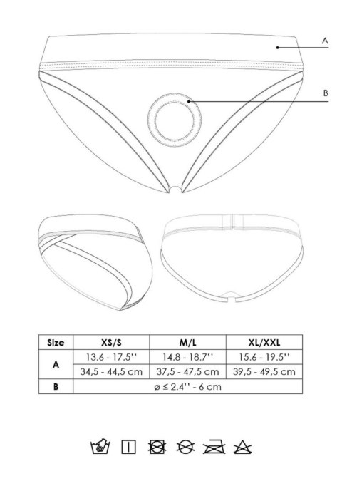 Vibrating Strap-on Hipster - M/L Vibrating Strap-on Hipster - M/L