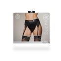 Vibrating Strap-on Thong with Adjustable Garters - XS/S Vibrating Strap-on Thong with Adjustable Garters - XS/S